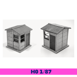 cabanon de bord de voie (lot de 2) h0 1/87