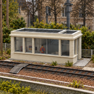 Poste d’aiguillage « ras le sol » – HO 1/87