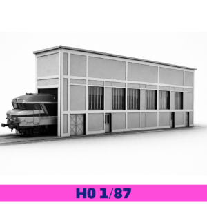 petit atelier de maintenance / bas relief h0 1/87