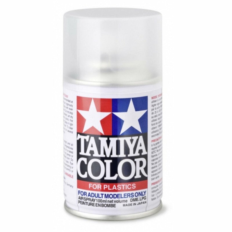 Aérosol de vernis transparent mat Tamiya TS-80 de 100 ml