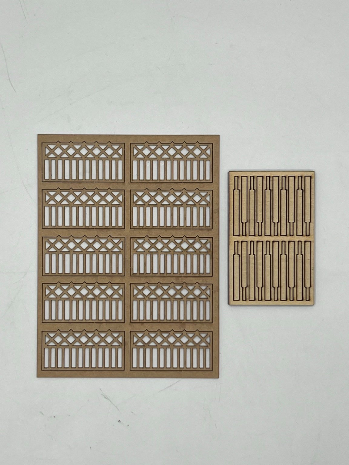 Kit barrières béton O Type A : 10 panneaux fins et poteaux, sans portillon